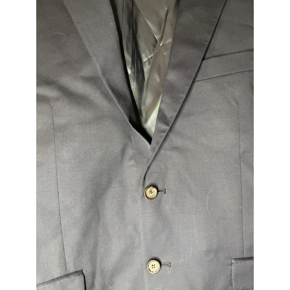 LRL Suit‎ Mens Blue 100% 44R Wool Blazer Jacket Top Business Lauren Ralph